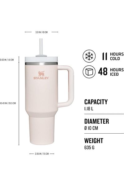 Stânley Stanley Quencher H2.0 Flowstate™ Tumbler - 1.18 Liters | 40 Oz |Rose Quatrz