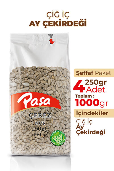 Paşa Kuruyemiş Çiğ Ay Çekirdeği İçi 1 Kg (250 gr X 4 Adet) (Tuzsuz Ay Çekirdeği)