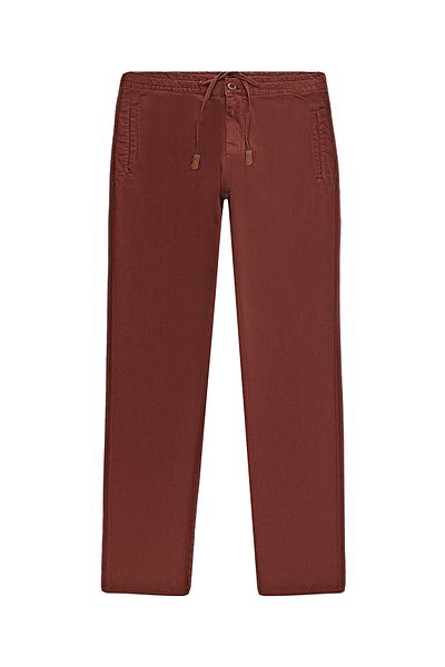 Abdullah Kiğılı Regular Fit Lycra Elastic Waist String Trousers