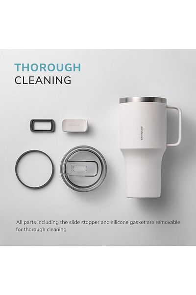 locknlock Metro Mug King Hot and Cold Beverages 820ml Blue