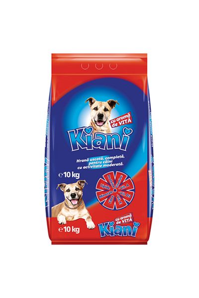KİANİ Hrană uscată cu aromă de vită, mărime M/L, 10 kg, Kiani