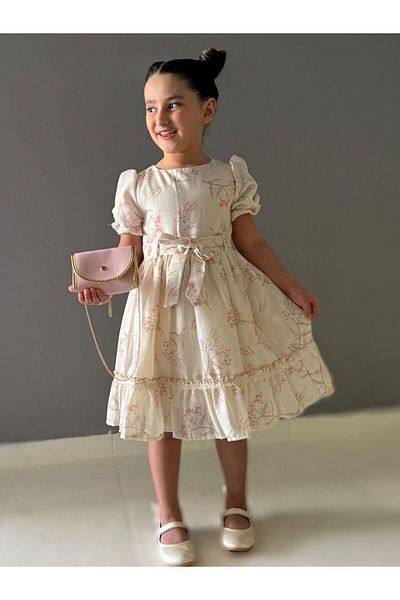 Cherrys Bebek Puf Flower Large Bag Dress