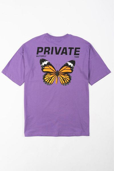 Catch Private Butterfly Oversized Men's T-Shirt Ct3375Mr