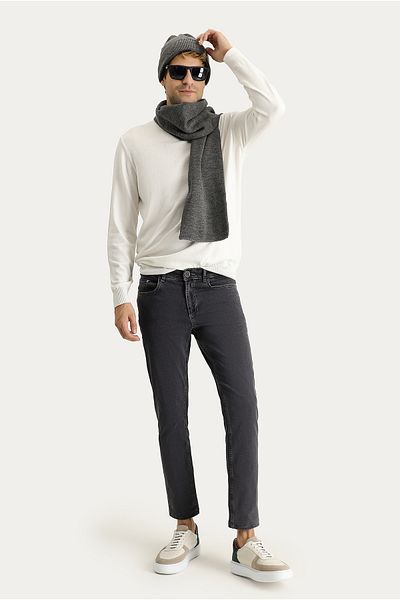 Abdullah Kiğılı Lycra Slim Fit Denim Trousers - Slim Fit