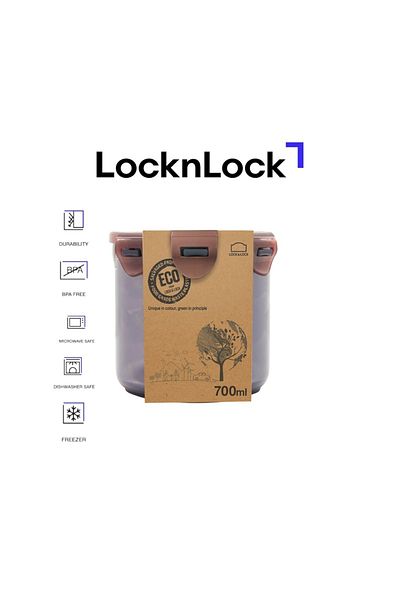 locknlock Eco-Friendly 700ml  Airtight Round Food Container