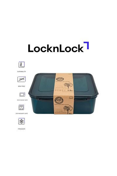 locknlock Eco-Friendly 2.6L Airtight Rectangular Food Container