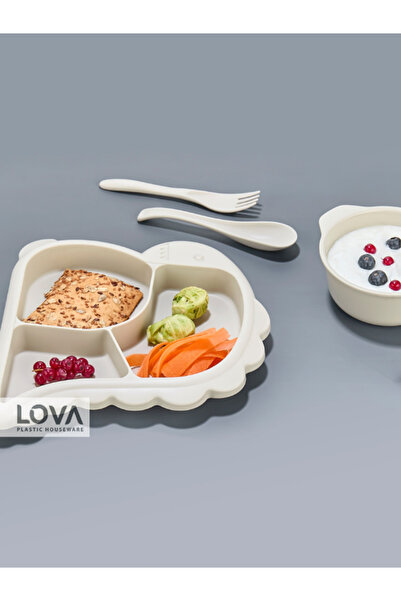 Lova (BEJ) Dino Mama Tabağı Seti