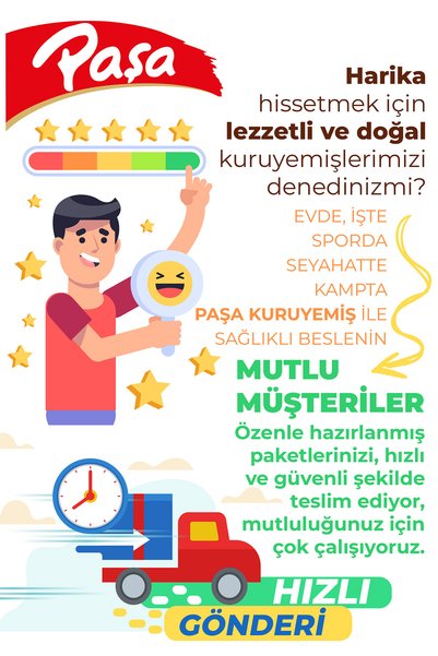 Paşa Kuruyemiş Çiğ Karışık Kuruyemiş Teneke Kutu 150 gr