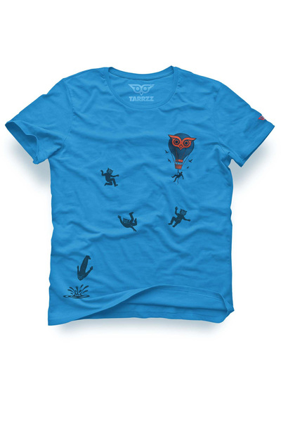 Tarrzzcom تي شيرت بتصميم خط بومة تارز