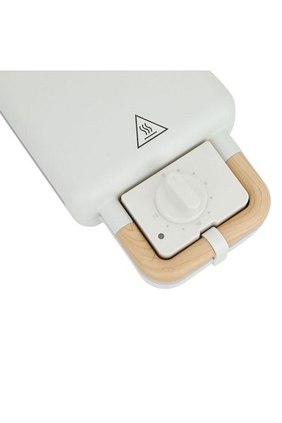 Edison sandwich and waffle maker, 600 Watt, 2×1 - white
