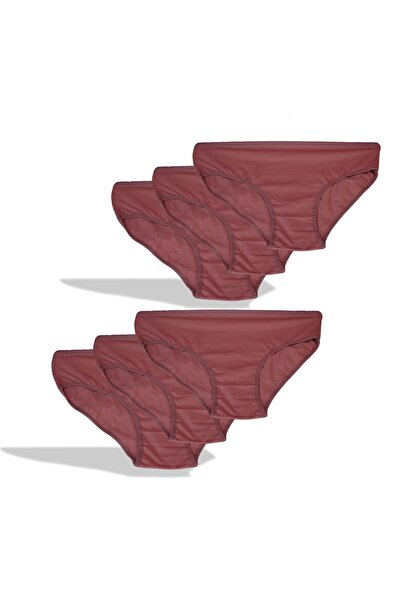 Dondeza Kadın Bikini Külot Bambu Gül Kurusu 6 Adet