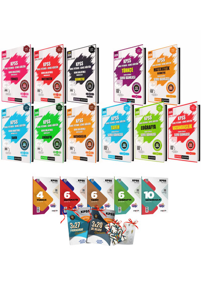 Pegem Akademi Yayıncılık 2026 Önlisans KPSS GYGK Pegem 11li Konu Anlatım ve Soru Bankası Seti Ve 5li Branş Deneme 4 HEDİYE