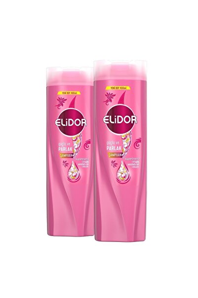 Elidor Şampuan 400 Ml Güçlü ve Parlak x2 Adet