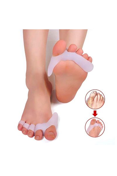 zenifique Set of 2 Protection for Mounts and 5 Finger Separator, Made of Silicone, White