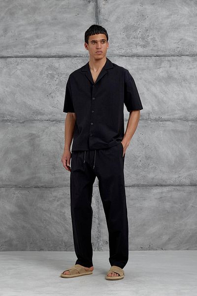 NOMARC Black Mrk Parachute Fabric Bottom-Top Set