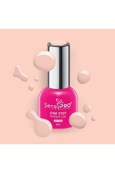 SensoPRO Milano Ojă semipermanentă Brilliant într-un singur pas 8ml, Instant Crush #27