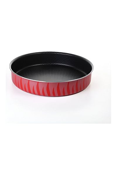 Keen 22x6x22 cm Non-Stick Bakeware Pan – Black/Red | Easy Release & Even Baking