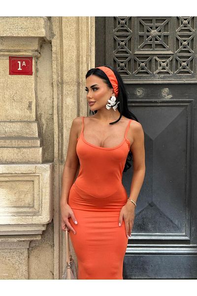 sajarsln Rochie de pește din țesătură de cristal Lycra - cu bandană
