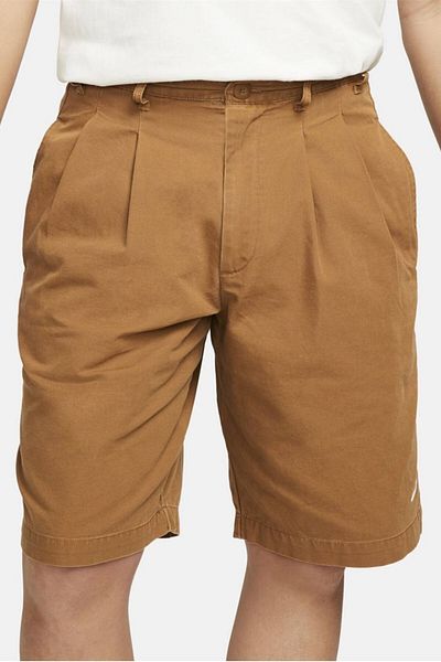 Nike Sportswear Life Pleated Chino Canvas Men's Shorts Brown