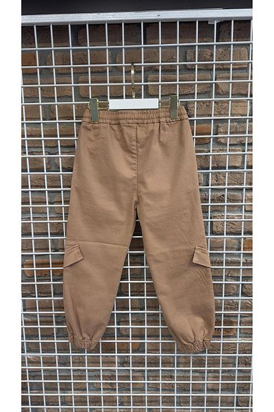 markamodi Special Design Unisex Cargo Pocket Pants with Elastic Waist