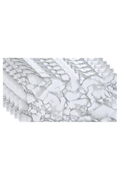 HOZRO Set of 100 x HOZRO self-adhesive imitation marble tiles, abstract pattern, for walls, covers a surface