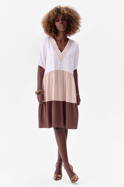 Blue Shadow Edin Dark Chocolate Dress