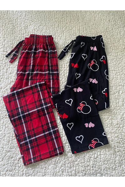 DÜVEN 2-Piece Women's Pajama Bottoms - Ultra Quality Single Bottom Pajamas