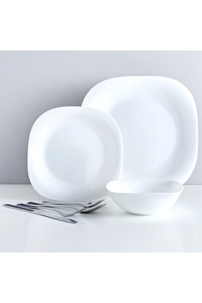 Houzi 34 Pcs Opal ware Dinner set Dishwasher Microwave Freezer safe