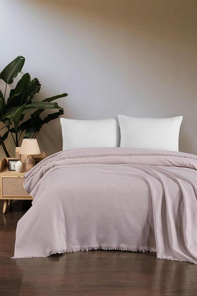 Stylish Home BLANKET FOR 2 PEOPLE - POWDER PINK