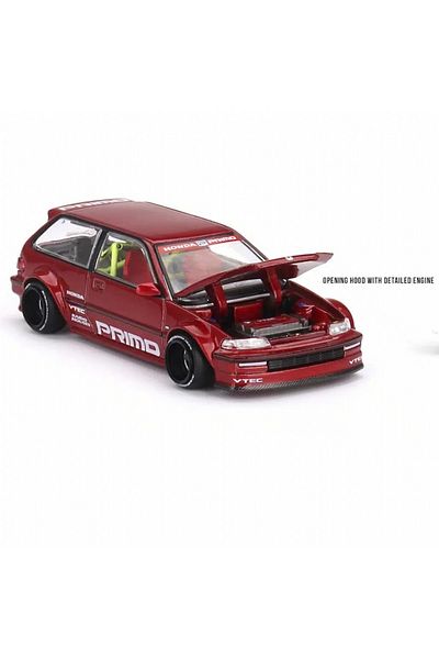 mini gt 1/64 Honda Civic (Ef) Kaido Works V2 Khmg156 Model Car Red