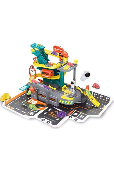 indiggo DinoDrive 42-Piece Electric Track and Parking Playset