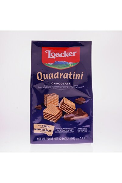 Loacker Quadratini Chocolate Gofret 125 Gr