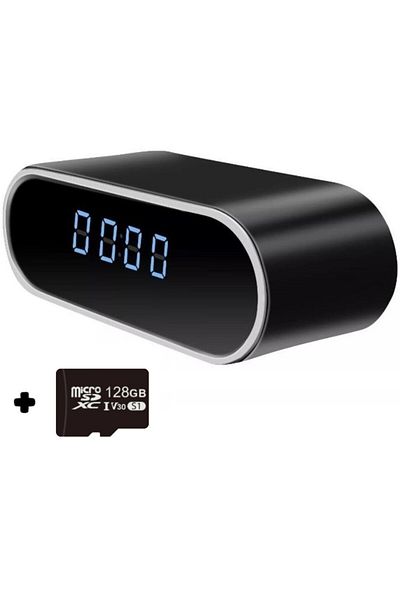 REVOSE Mini Spy Camera ™, Wi-fi, Ip, Hidden in Alarm Clock, Microphone, 128gb Microsd Card Included