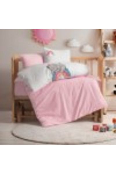 Cotton Box Set de lenjerie de pat pentru bebeluși 100% bumbac Ranforce, cutie de bumbac, elefant, norocos