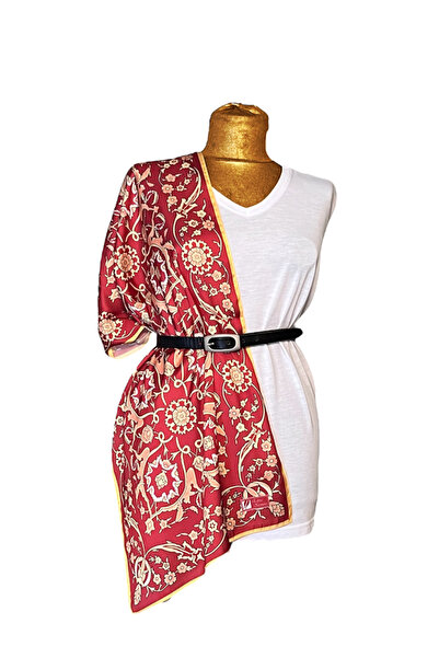 EDİRNE KIRMIZISI Edirne Kırmızısı Fular Selimiye Mahfil 45*145cm