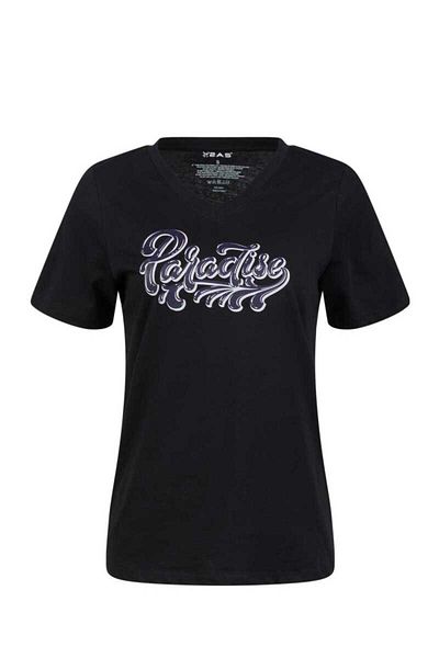 2AS Alone Printed V-Neck Women's T-Shirt 406