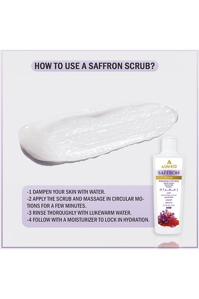 ALVANSO Saffron face scrub