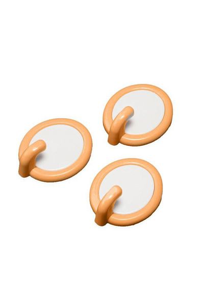 Generic Italo Sticky Hooks - Pack of 3 Orange Color