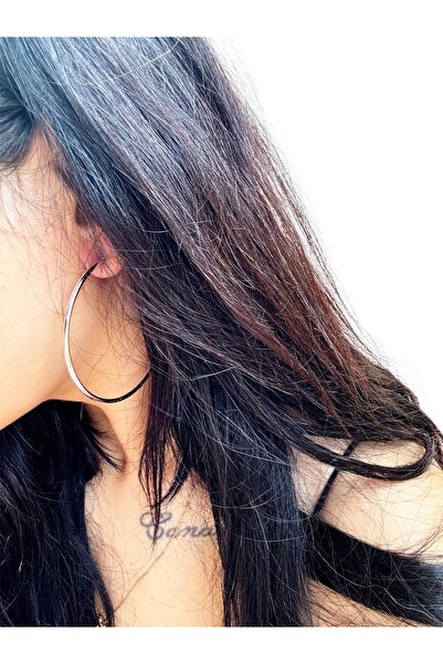 DORA-SS Earrings Round Ring Silver Color