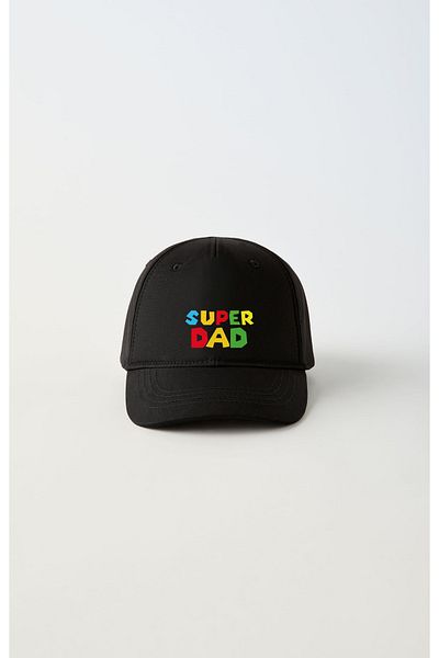 sielta Αθλητικό καπέλο για την Ημέρα του Πατέρα Super Best Dad με εμπριμέ Velcro πίσω ρυθμιζόμενο ανδρικό-γυναικείο καπέλο
