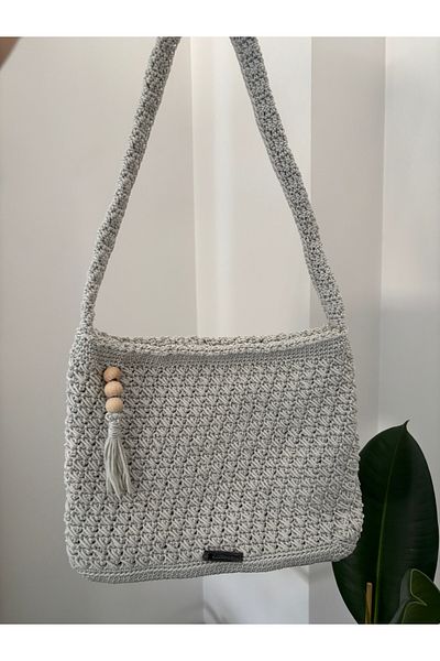 Garamak Women's Lined Knitted Shoulder Bag