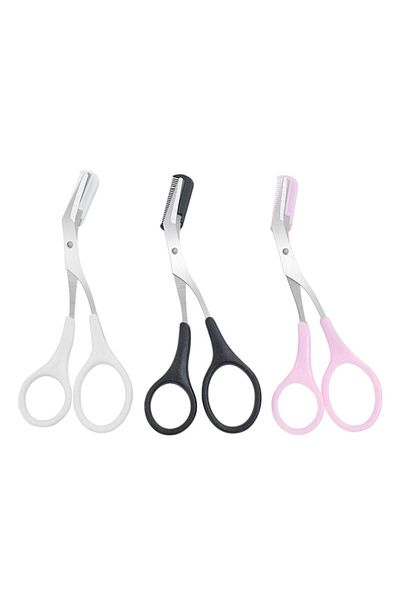 Sprise Set of 3 eyebrow scissors, Stainless steel, Multicolor
