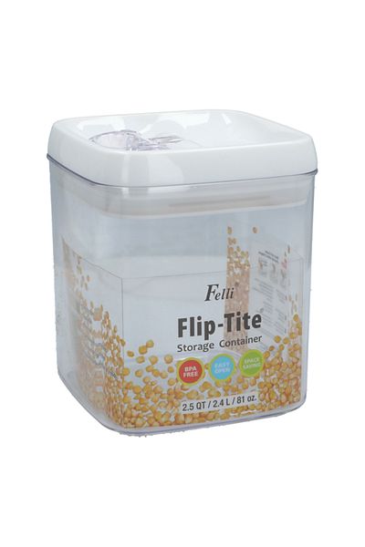 Felli Flip-Tite Storage Container Clear 81oz