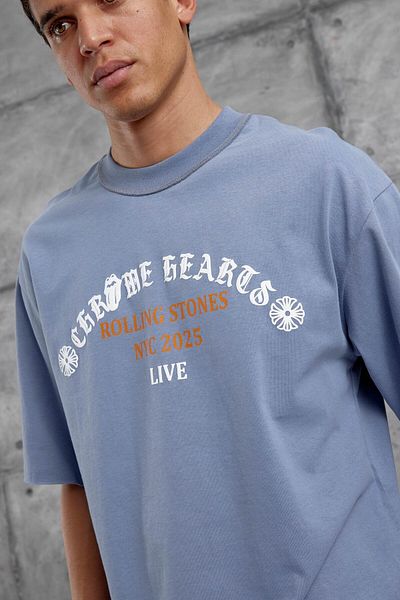 NOMARC Indigo Rolling Stone Written Oversize Tshirt