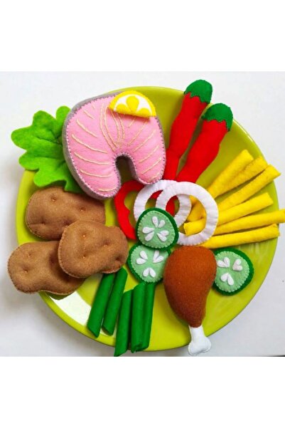 BFATASARIM مجموعة إفطار السمك من الصوف السلمون (25 قطعة)