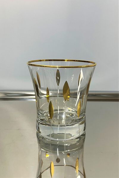 DECOSTYLE Pashabahçe 420014 240 Cc Handwork Decorated Water Cup 6 Li
