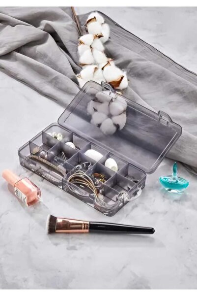 CENGİZ ÇEYİZ Büyük Boy 12 Bölmeli Kolye Yüzük Kapaklı Takı Kutusu ORGANİZER D...