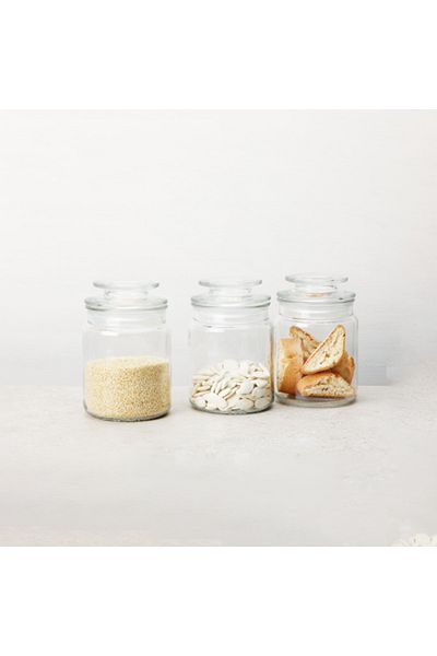 Parfait 3-Piece Airtight Durable Kitchen Glass Canister Set