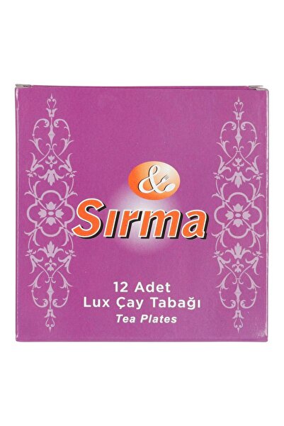 Kısmet Sirma Lux Bird Wing Motif Tea Plate 12 Pieces