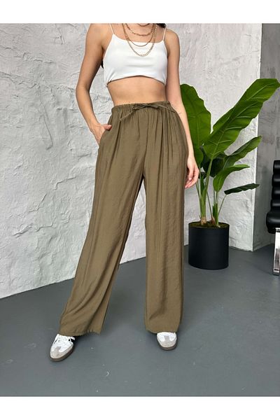 Elif Özbey Butik Khaki Massi Model Trousers